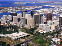 Honolulu Down Town Helicopter tour
